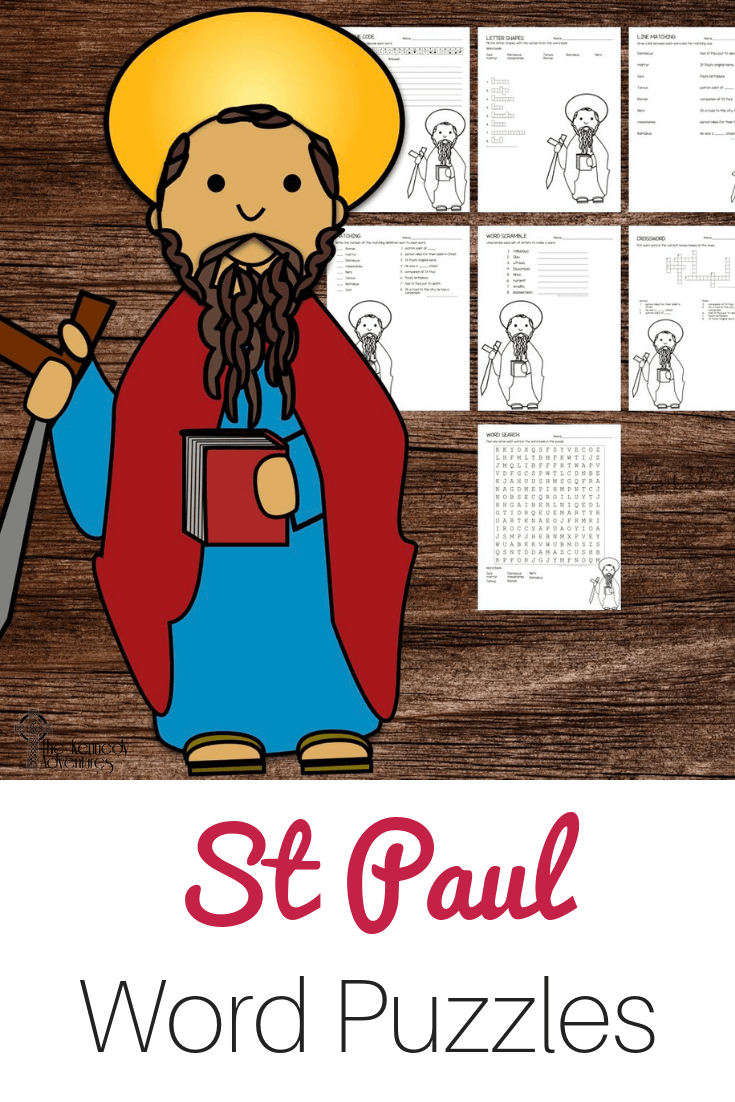 St Paul Word Puzzles #Catholic #CatholicPrintables