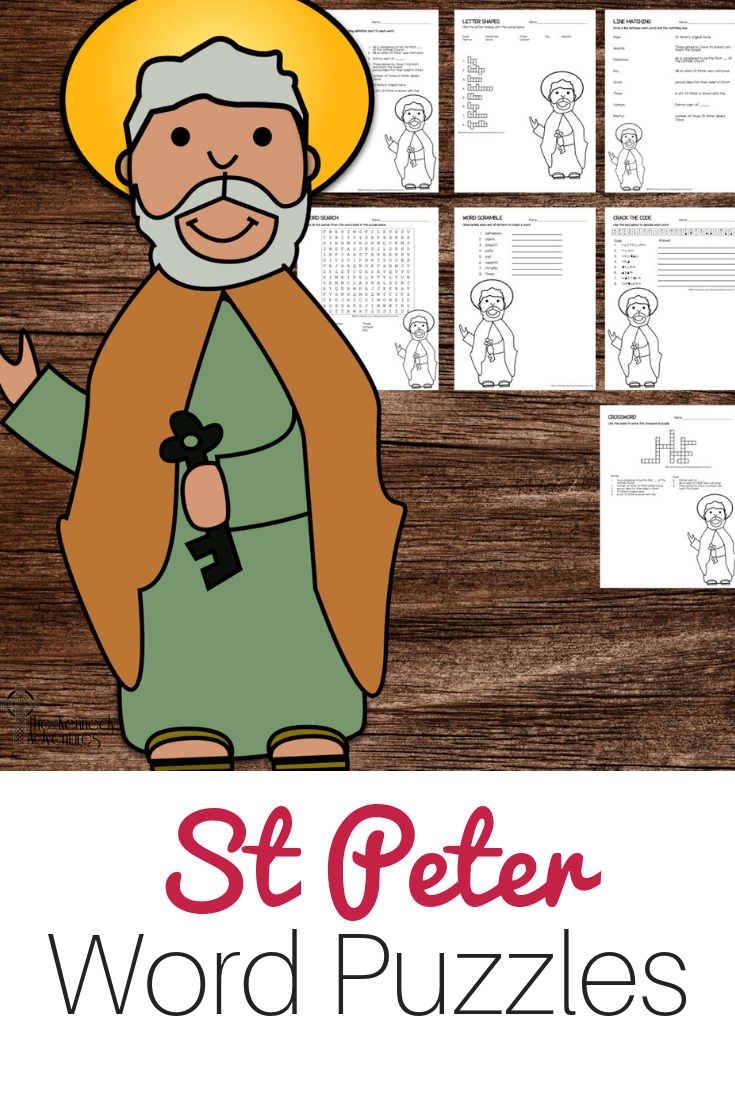 St Peter Word Puzzles #Catholic #CatholicPrintables