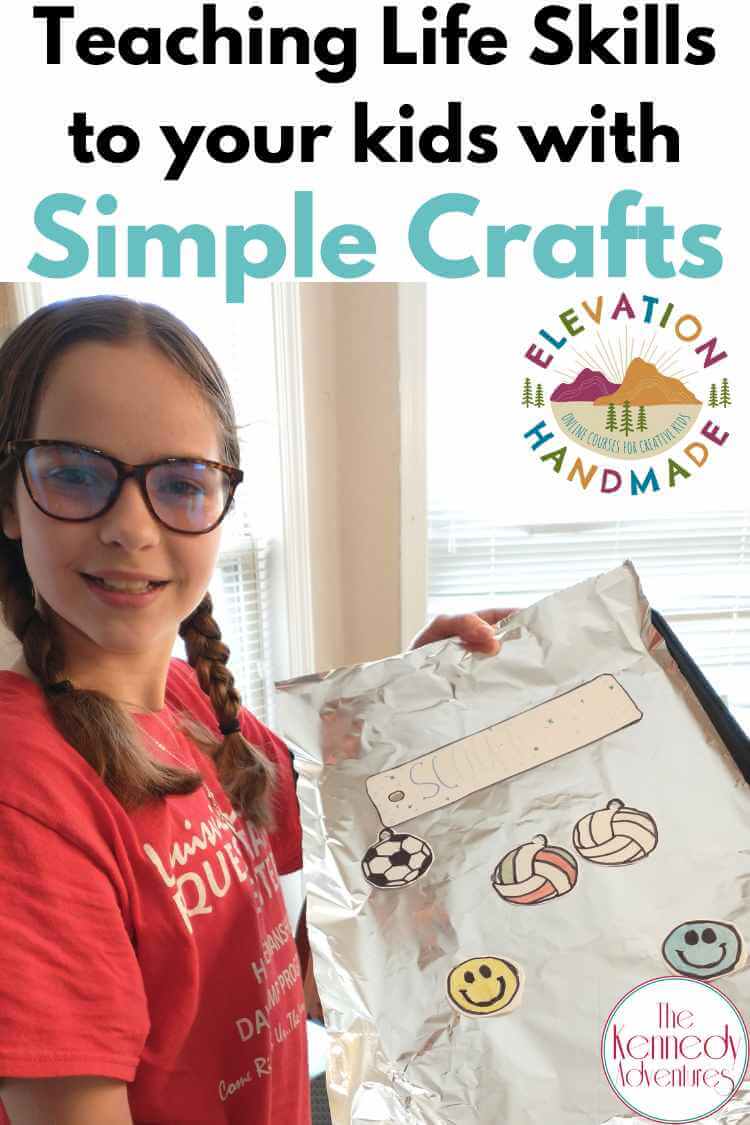 It's easy to teach kids life skills with simple crafts!