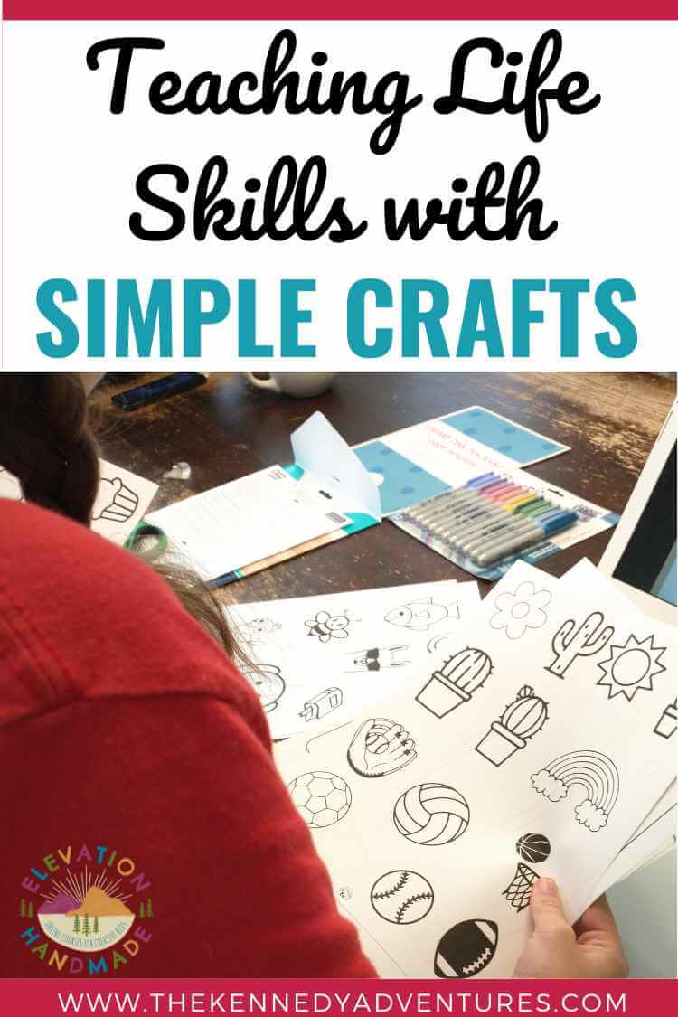 Want to teach kids life skills? It's easy and fun with simple crafts.