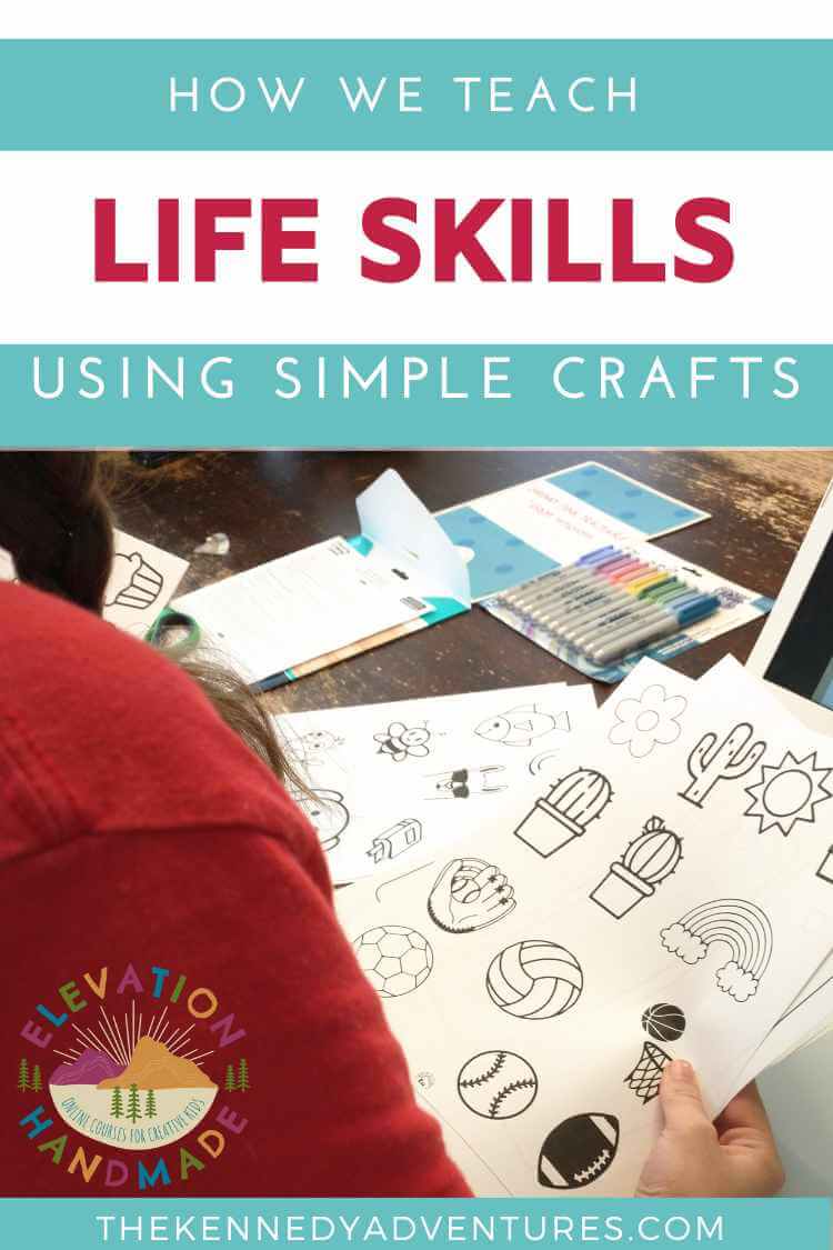 Want to teach kids life skills? It's easy and fun with simple crafts.